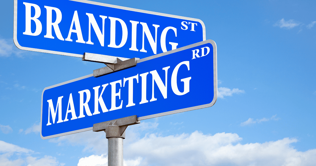 What is the difference between branding and marketing?